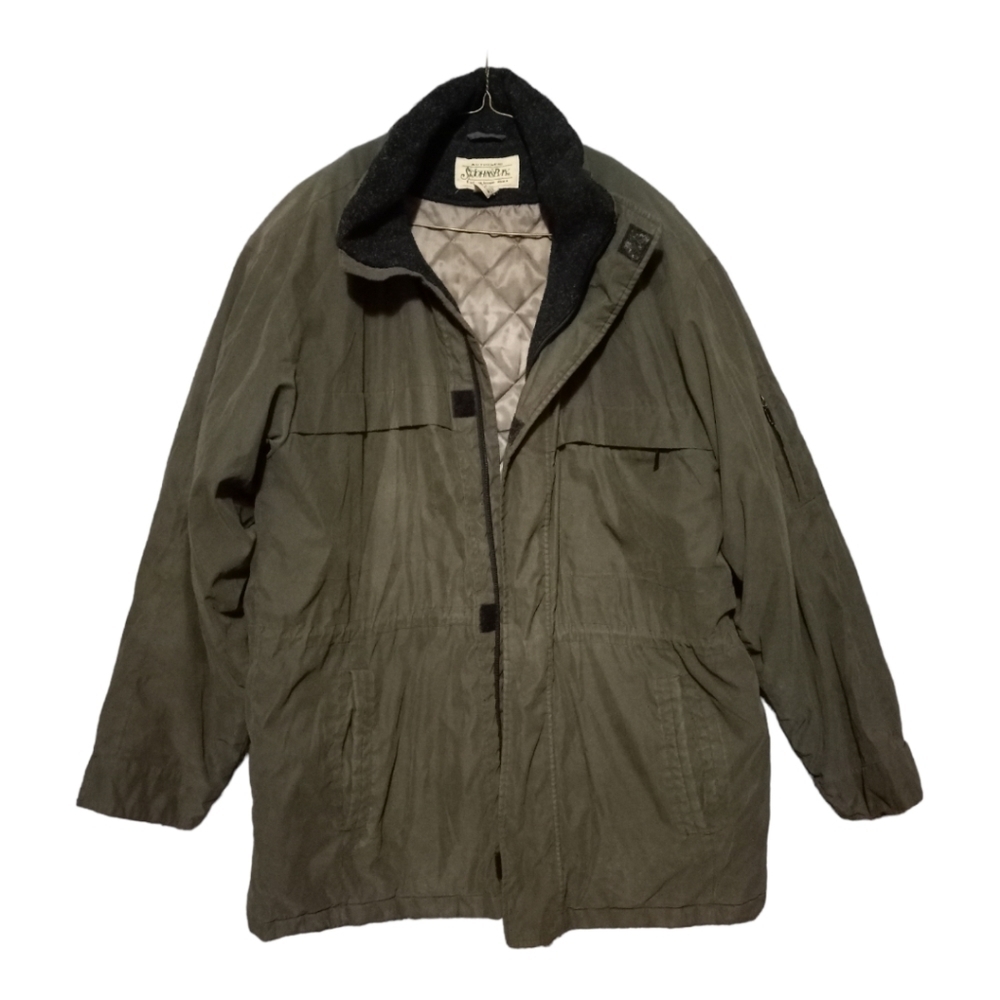 Men’s Jacket Mid Length Size Large olive color in Excellent Used Conditi… - Picture 11 of 13
